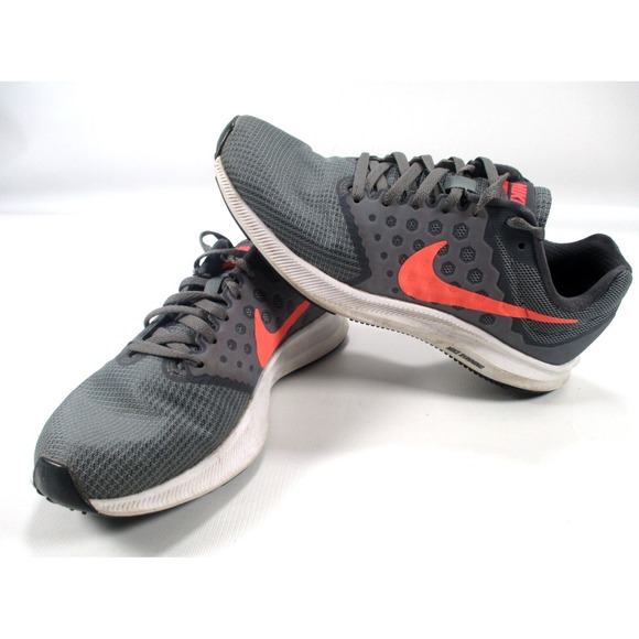 Nike Downshifter‎ 7 Running Shoes Lace-up Low Gray/Pink Women's Size 7.5 - Picture 1 of 9
